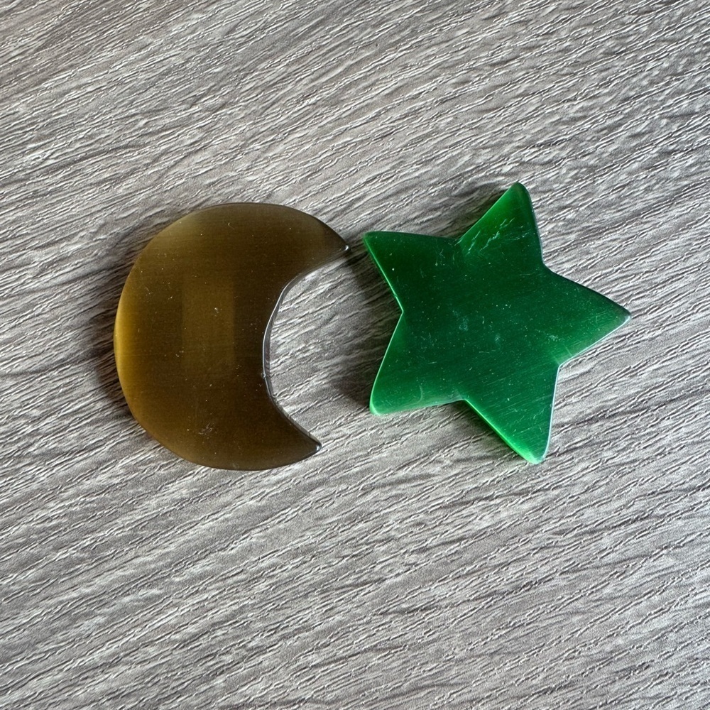 Cats Eye Star and Moon Crystal Bundle
